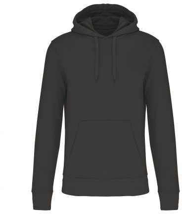 Kariban Men's Eco-friendly Hooded Sweatshirt - šedá