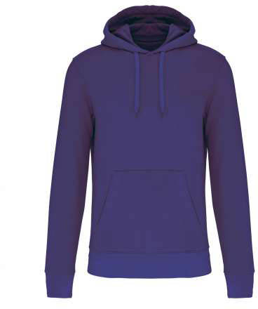 Kariban Men's Eco-friendly Hooded Sweatshirt - fialová