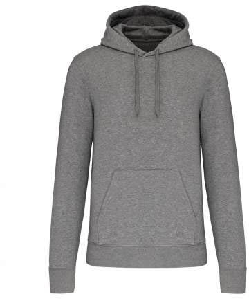 Kariban Men's Eco-friendly Hooded Sweatshirt - šedá