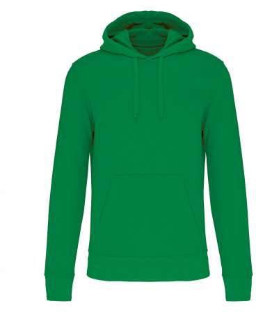 Kariban Men's Eco-friendly Hooded Sweatshirt - zelená