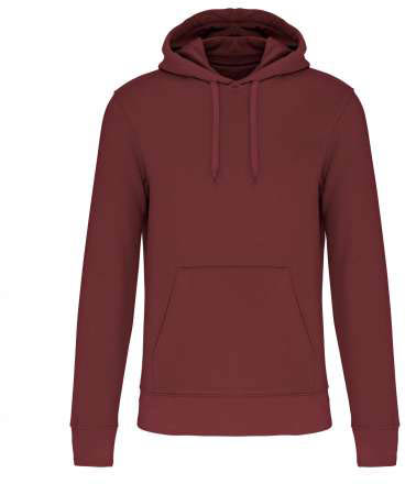 Kariban Men's Eco-friendly Hooded Sweatshirt - červená
