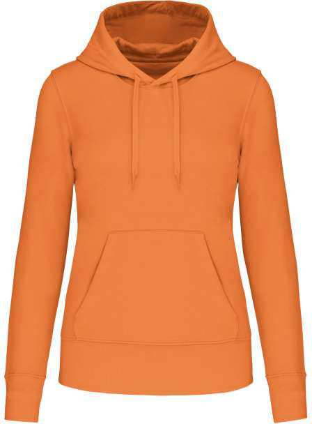 Kariban Ladies' Eco-friendly Hooded Sweatshirt mikina - Kariban Ladies' Eco-friendly Hooded Sweatshirt mikina - Tangerine