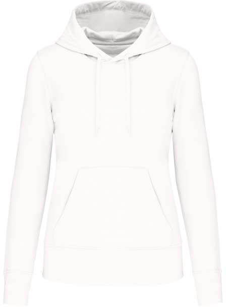 Kariban Ladies' Eco-friendly Hooded Sweatshirt mikina - Kariban Ladies' Eco-friendly Hooded Sweatshirt mikina - White