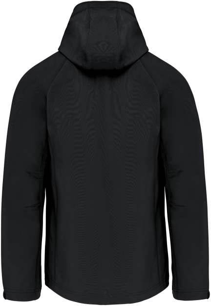 Kariban Men's Detachable Hooded Softshell Jacket - Kariban Men's Detachable Hooded Softshell Jacket - Black