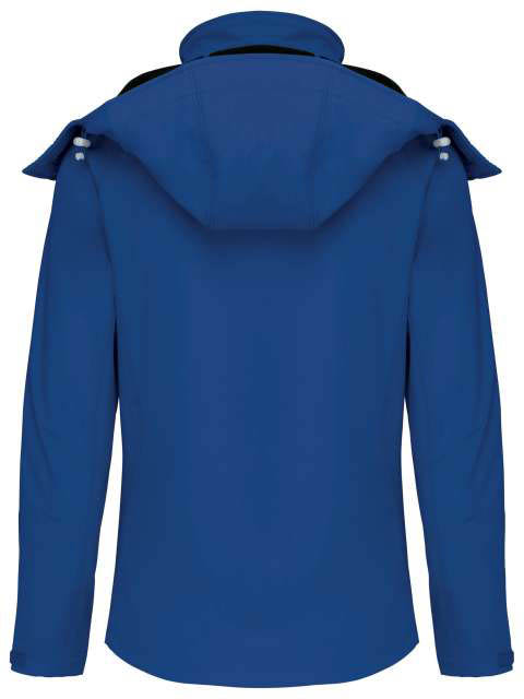 Kariban Ladies' Detachable Hooded Softshell Jacket - modrá
