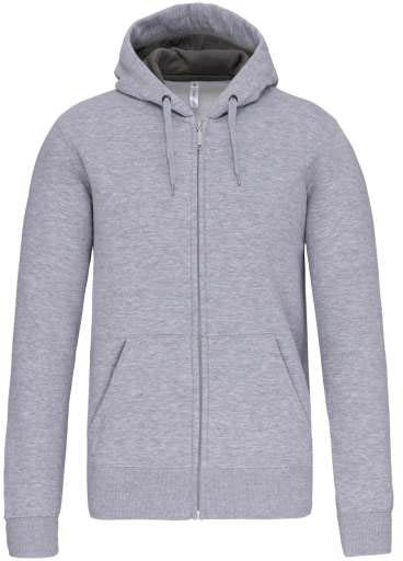 Kariban Full Zip Hooded Sweatshirt - Grau
