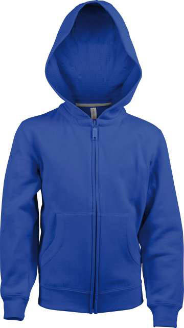 Kariban Kids Full Zip Hooded Sweatshirt mikina - modrá