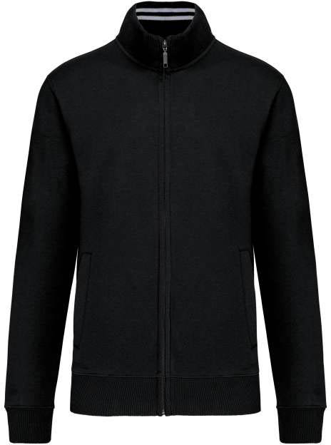 Kariban Men's Full Zip Sweat Jacket - čierna