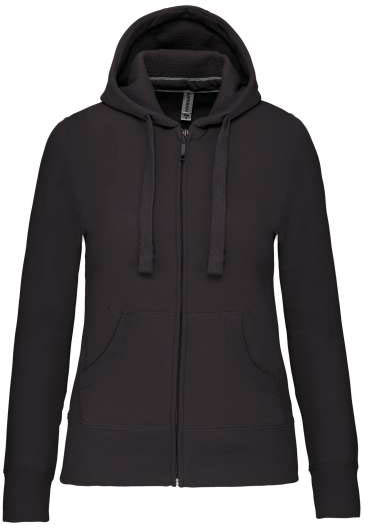 Kariban Ladies' Full Zip Hooded Sweatshirt - Grau