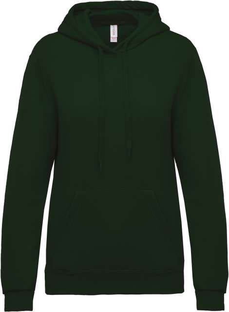 Kariban Ladies’ Hooded Sweatshirt - Kariban Ladies’ Hooded Sweatshirt - Forest Green