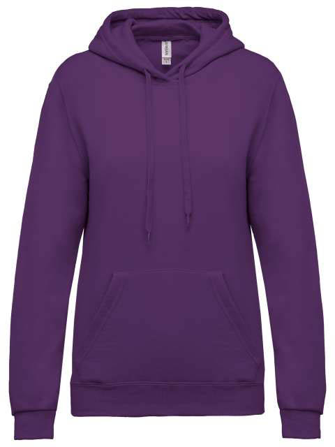 Kariban Ladies’ Hooded Sweatshirt - Kariban Ladies’ Hooded Sweatshirt - Purple