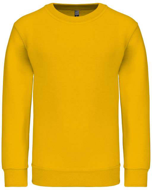 Kariban Kids' Crew Neck Sweatshirt - žltá