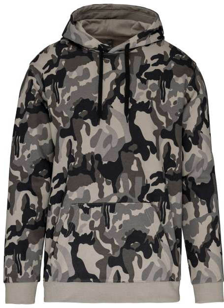 Kariban Men’s Hooded Sweatshirt mikina - Kariban Men’s Hooded Sweatshirt mikina - Camouflage