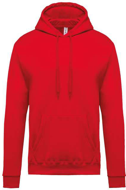 Kariban Men’s Hooded Sweatshirt - červená