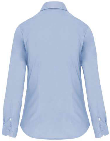 Kariban Ladies' Long-sleeved Stretch Shirt - Kariban Ladies' Long-sleeved Stretch Shirt - Stone Blue