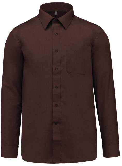 Kariban Jofrey Long-sleeved Shirt - Kariban Jofrey Long-sleeved Shirt - Dark Chocolate