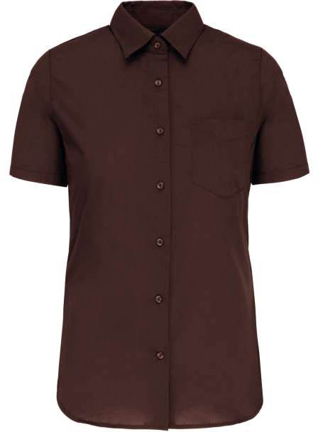 Kariban Judith > Ladies' Short-sleeved Shirt - Kariban Judith > Ladies' Short-sleeved Shirt - Dark Chocolate