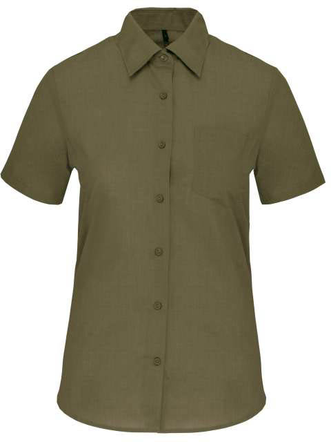 Kariban Judith Ladies' Short-sleeved Shirt - zelená