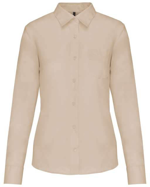 Kariban Jessica Ladies' Long-sleeved Shirt - Kariban Jessica Ladies' Long-sleeved Shirt - Natural