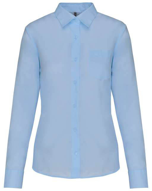 Kariban Jessica Ladies' Long-sleeved Shirt - Kariban Jessica Ladies' Long-sleeved Shirt - Stone Blue