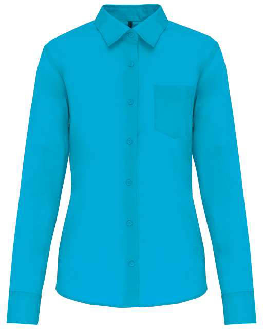 Kariban Jessica > Ladies' Long-sleeved Shirt - modrá