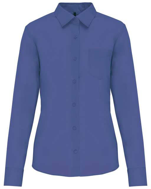 Kariban Jessica Ladies' Long-sleeved Shirt - Kariban Jessica Ladies' Long-sleeved Shirt - Metro Blue
