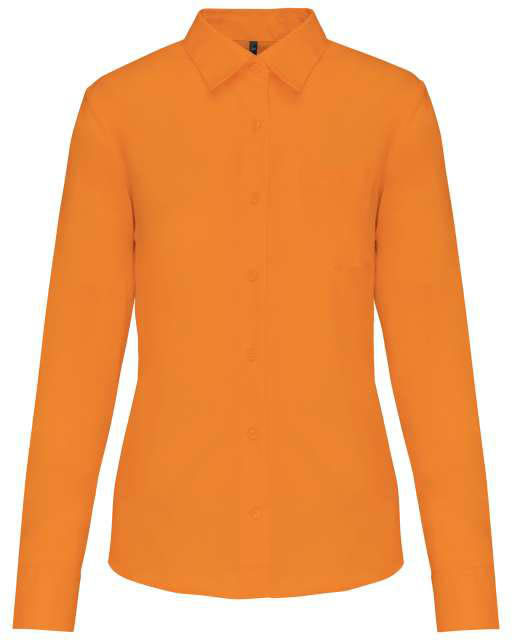 Kariban Jessica Ladies' Long-sleeved Shirt - oranžová