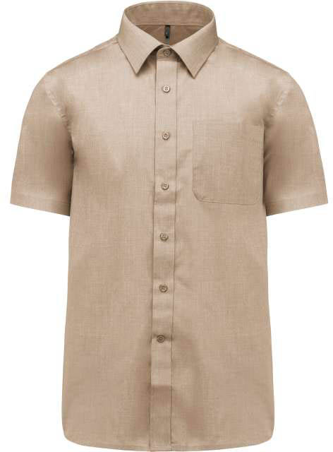 Kariban Ace - Short-sleeved Shirt - hnědá