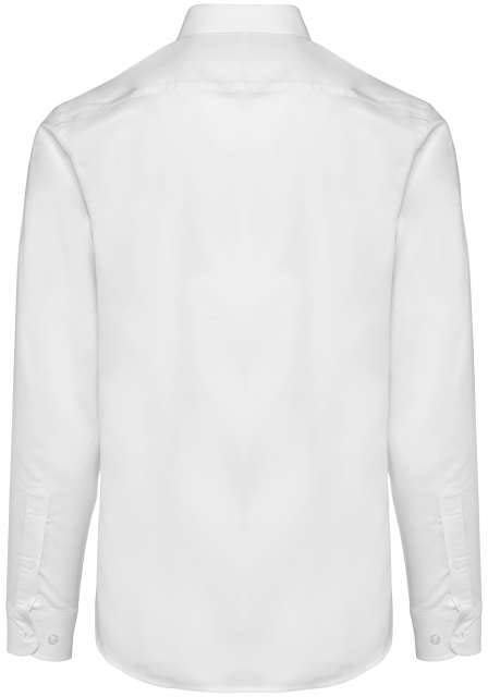 Kariban Men Long-sleeved Easy Care Shirt Without Pocket - white