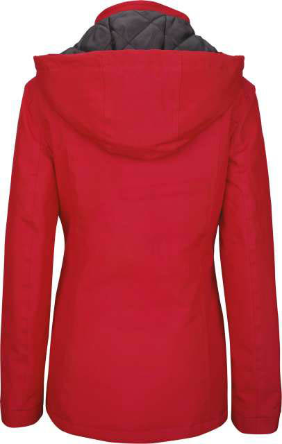 Kariban Ladies' Parka - Kariban Ladies' Parka - Cherry Red