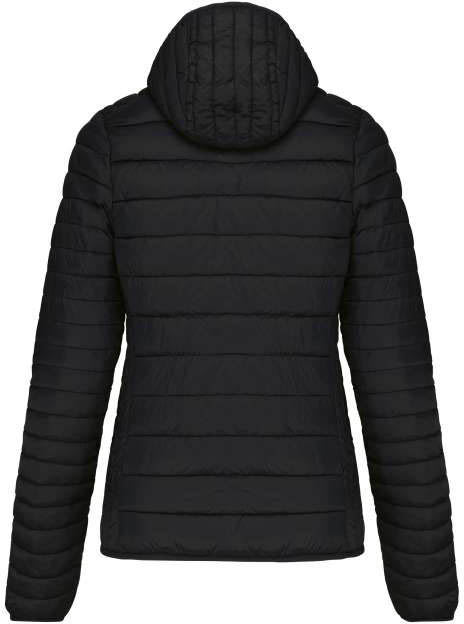 Kariban Ladies' Lightweight Hooded Padded Jacket - black