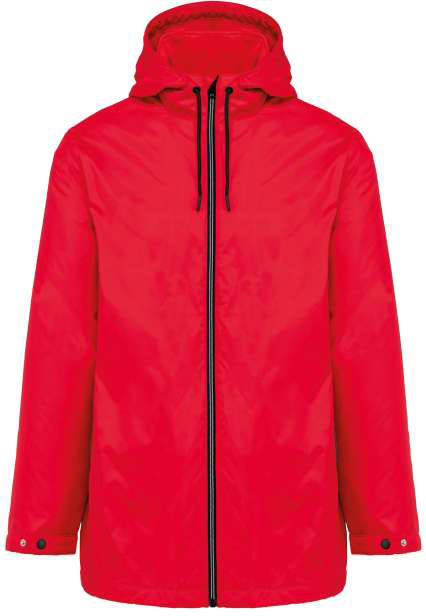 Kariban Unisex Hooded Jacket With Micro-polarfleece Lining - Kariban Unisex Hooded Jacket With Micro-polarfleece Lining - Cherry Red