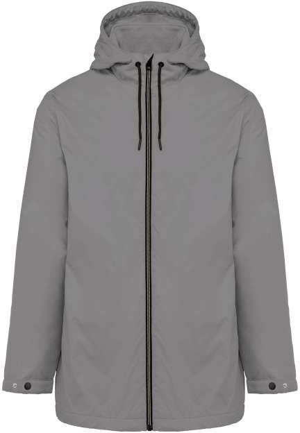 Kariban Unisex Hooded Jacket With Micro-polarfleece Lining - šedá