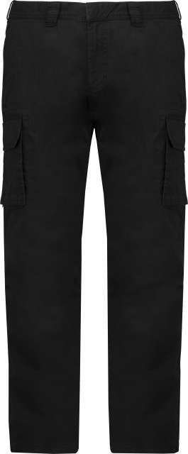 Kariban Men's Multipocket Trousers - čierna