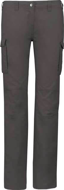 Kariban Ladies' Lightweight Multipocket Trousers - šedá