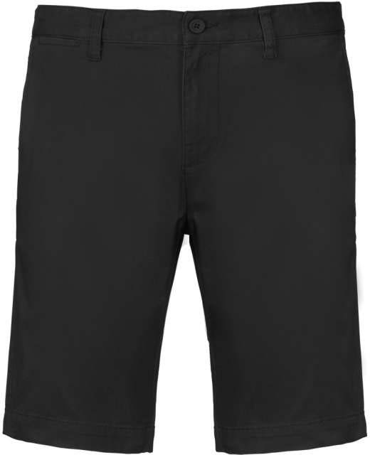Kariban Men's Chino Bermuda Shorts - schwarz