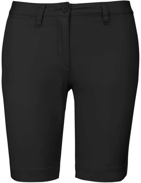 Kariban Ladies' Chino Bermuda Shorts - černá