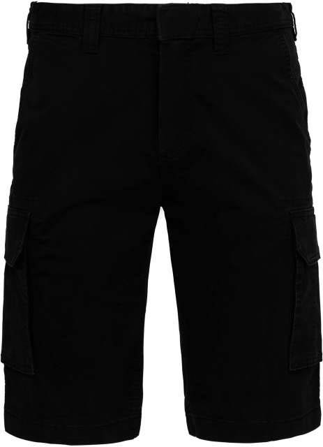 Kariban Men's Multipocket Bermuda Shorts - čierna