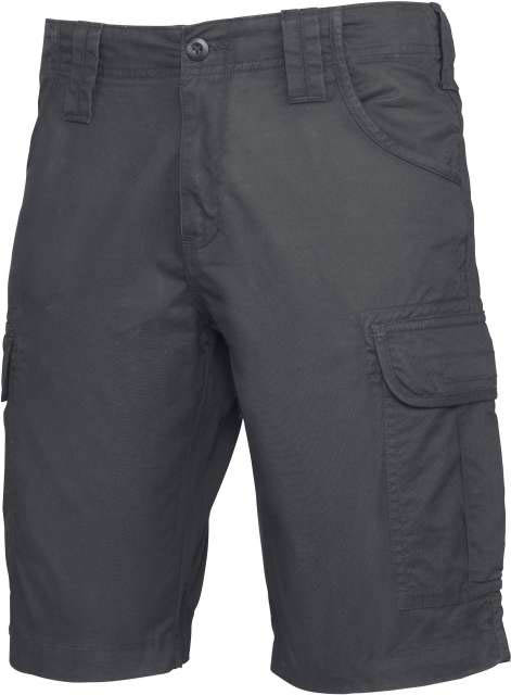 Kariban Multipocket Bermuda Shorts - Grau
