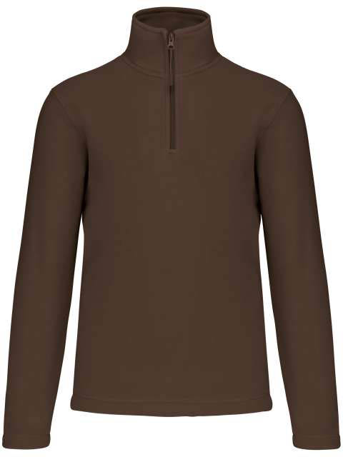 Kariban Enzo - Zip Neck Microfleece Jacket - brown