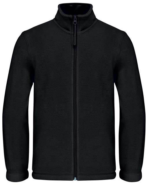 Kariban Kids' Full Zip Fleece Jacket - černá