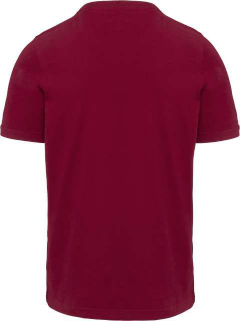Kariban Men's Vintage Short Sleeve T-shirt - červená