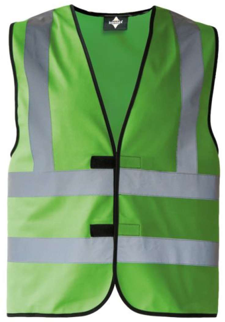 Korntex Safety / Functional Vest "hannover" - Four Reflective Stripes - zelená