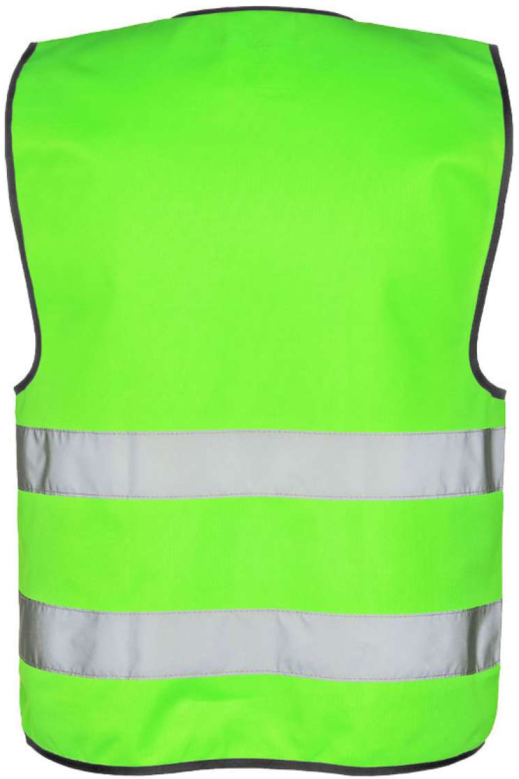 Korntex Safety Vest "wolfsburg" - Black Hem - green