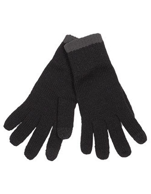 K-up Touch Screen Knitted Gloves - černá