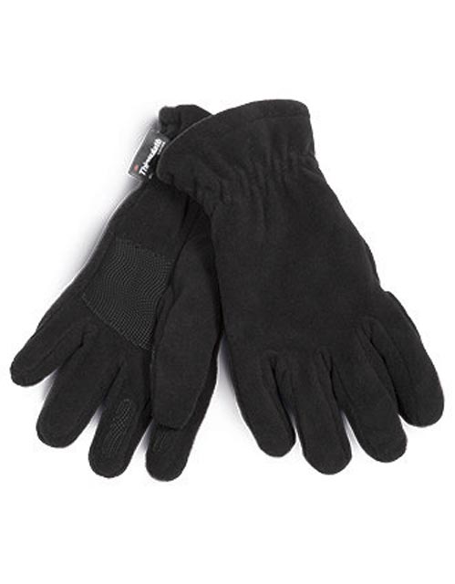 K-up Thinsulate™ Polar-fleece Gloves - čierna