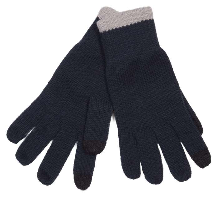 K-up Touch Screen Knitted Gloves - K-up Touch Screen Knitted Gloves - Navy