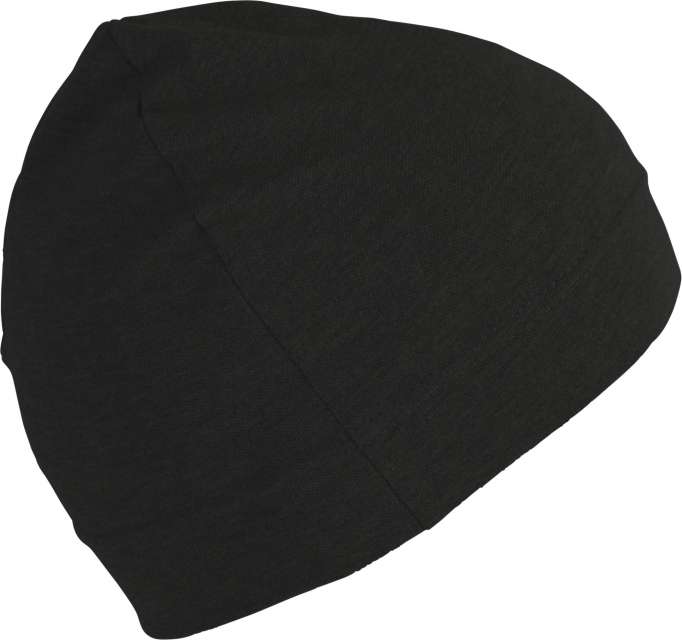 K-up Sporty Fitted Beanie - black