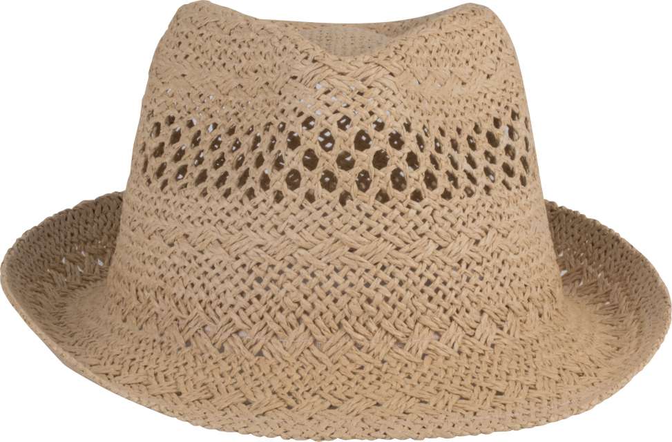 K-up Panama Straw Hat - hnedá