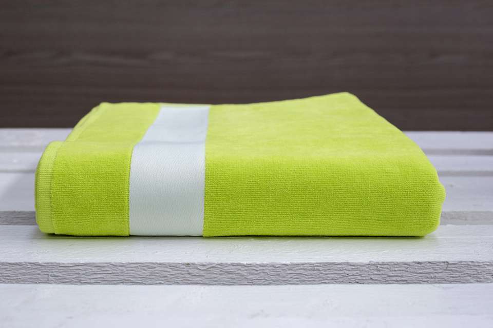 Olima Olima Velour Beach Towel - Olima Olima Velour Beach Towel - Safety Green